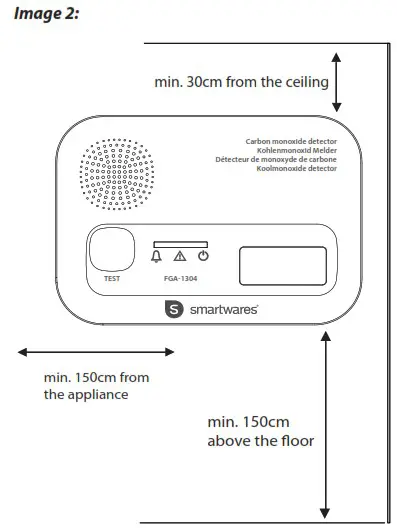 smartwares FGA 13041 Carbon Monoxide Alarm - overview 2