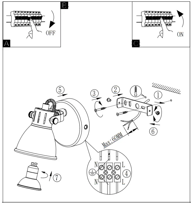 EGLO SERAS 96552 Spotlight