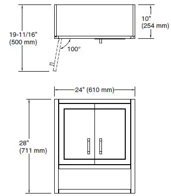 KOHLER-K-33557-ASB-Seer-28 x 24 Inch-Wall Cabinet-1