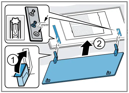 Fitting the filter cover