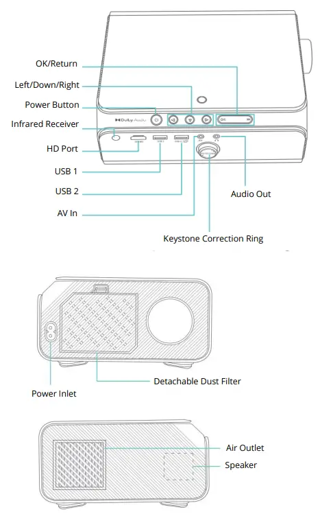VANKYO-Leisure-495W-Native-1080P-Mini-Projector-FIG-5
