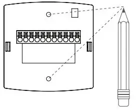 VENSTAR Fan Coil Thermostat T2100 T2150 User Guide - Position the base against your wall