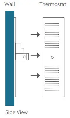 VENSTAR Fan Coil Thermostat T2100 T2150 User Guide - Remove Faceplate