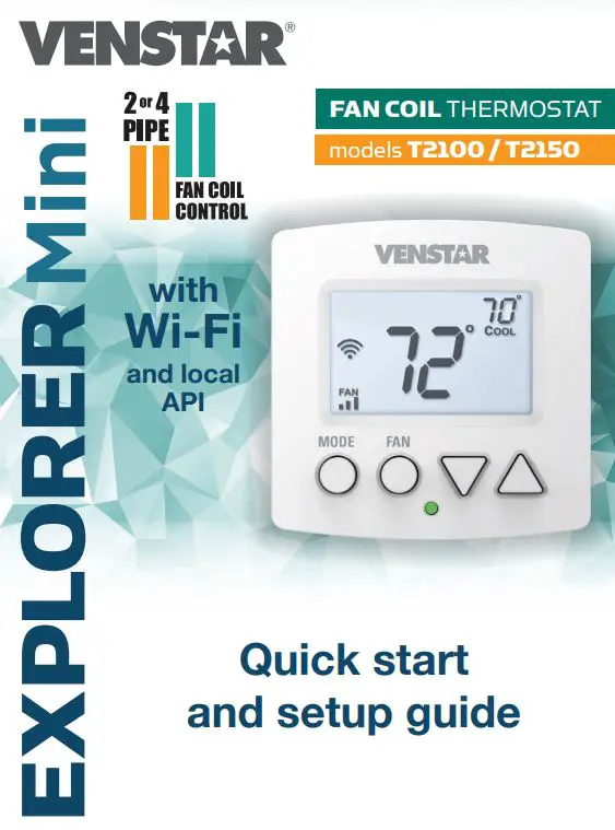 VENSTAR Fan Coil Thermostat T2100 T2150 User Guide