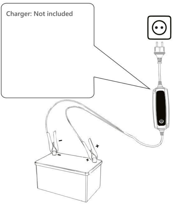 PowerUrus S12100 12V LiFePO4 Battery - charger