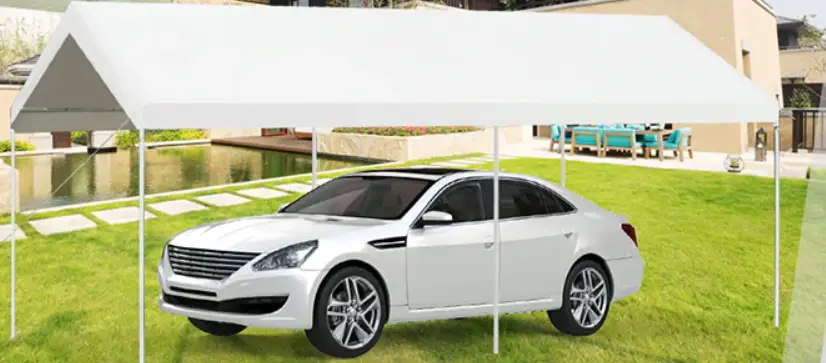 Wellfor Np-hpy-10686gr 10 Ft X 20 Feet Outdoor Heavy Duty Carport With 2 Doors Instruction Manual