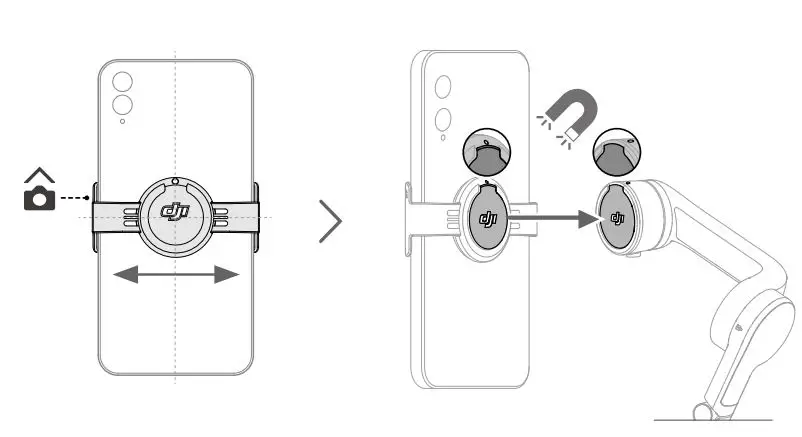 dji OM 5 Master Every Shot User Guide - Attach Your Camera