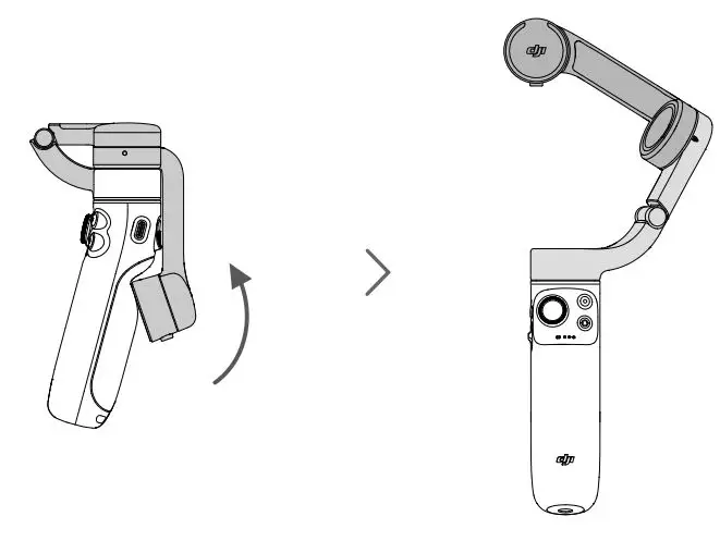 dji OM 5 Master Every Shot User Guide - Open gimbal
