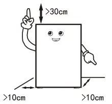 MORRIS T72468ETN Top Mount Refrigerator - Handling and placement 1
