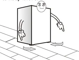 MORRIS T72468ETN Top Mount Refrigerator - Handling and placement 4