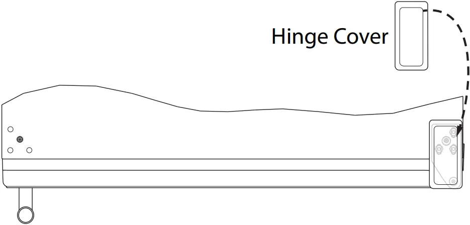 To install hinge cover