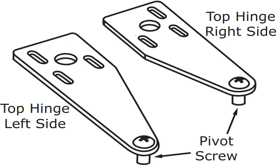 Install top hinge