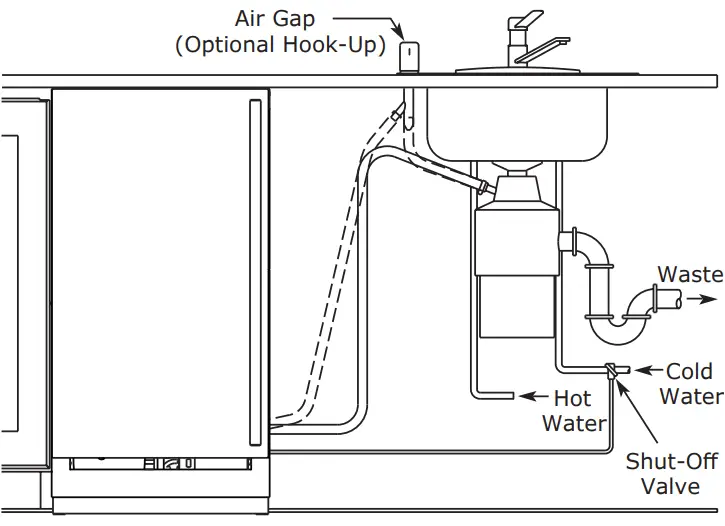 FACTORY INSTALLED DRAIN PUMP