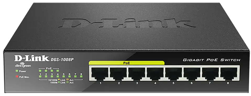 D-Link 1008P-DGS 8 Port Gigabit Switch --