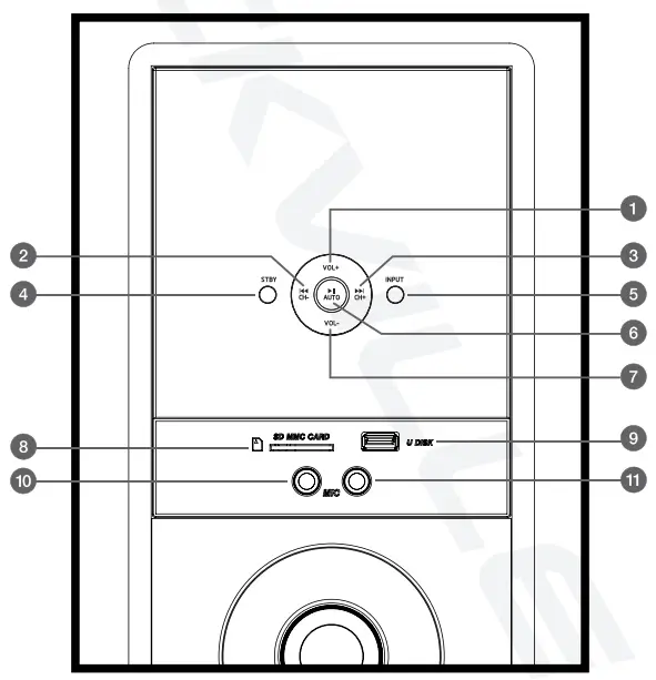 ROCKVILLE TM Series Home Theater System Tower Speaker - 2