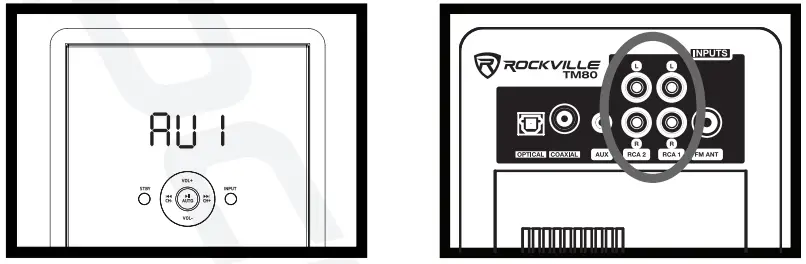 ROCKVILLE TM Series Home Theater System Tower Speaker - 8