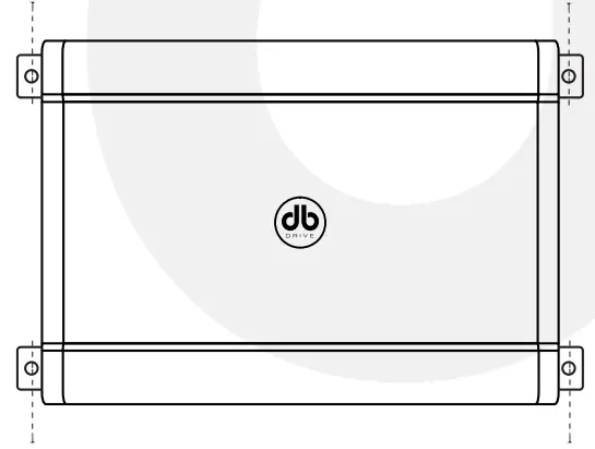 db DRIVE NEO4v2 125W 4 Channel Amplifier mounting location