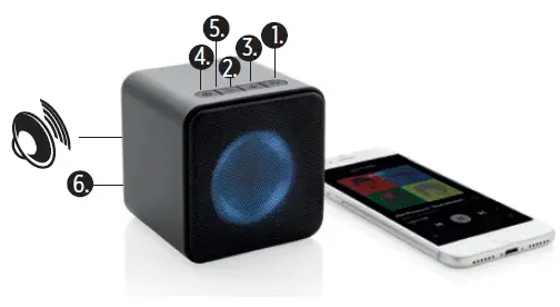 Tango Light-up Wireless Speaker User Manual [xo-9768-1]
