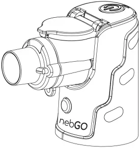 Roscoe Medical NEB-GO Ultrasonic Handheld Nebulizer