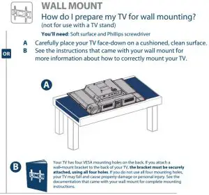 FIG 6 How do I attach the stand to my TV