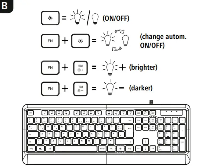 hama Lighted Keyboard KC 500 -figure 3