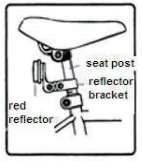 Kmart 30CM Girl Whirl Wind Bike 43034659 - REAR