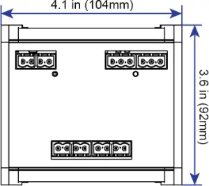 ProPlex Floppy Drive DIN Rail- Connections