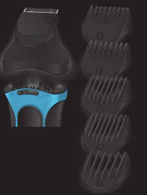 BRAUN Series 3 3040S Wet and Dry Men Shaver- Styling Attachment