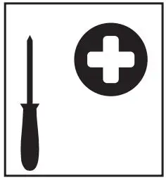 FIG 1 screwdriver required