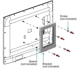 TOSHIBA 55 Inch Class Smart Fire Tv -mount bracket