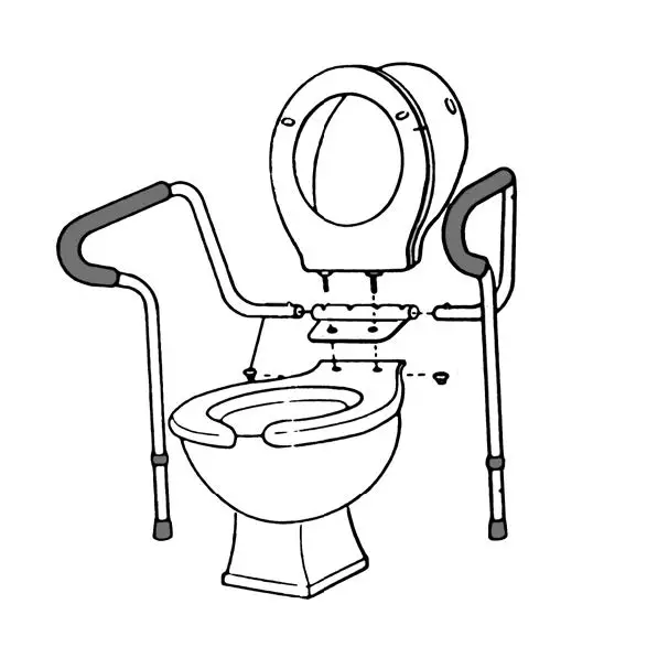 GUARDIAN G30300 Toilet Safety Frame fig2