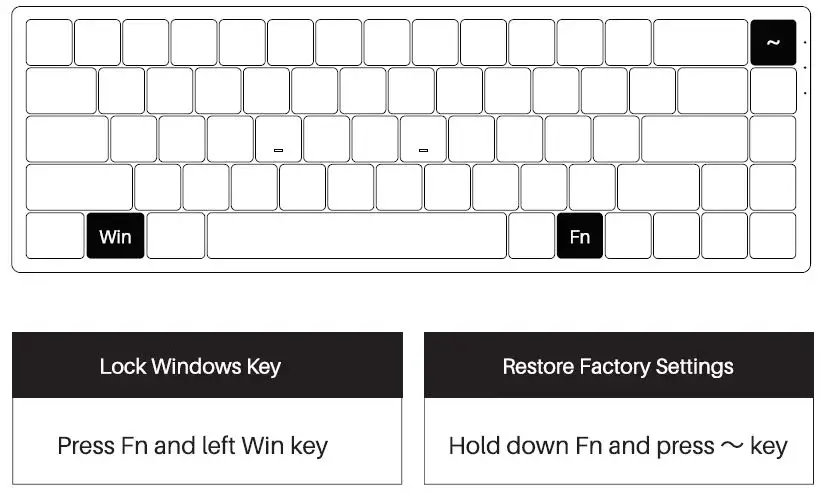 AKKO 3068 V2 Silent Bluetooth 5.0 Wired Dual Mode PBT Keycap Cherry Switch Mechanical Keyboard-3