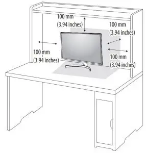 FIG 5 Installing on a Table