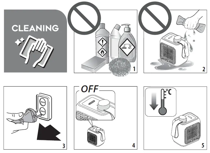 DeLonghi HFX10 Series Personal Ceramic Fan Heater fig 3