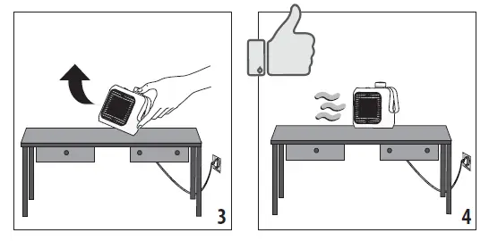 DeLonghi HFX10 Series Personal Ceramic Fan Heater fig 5