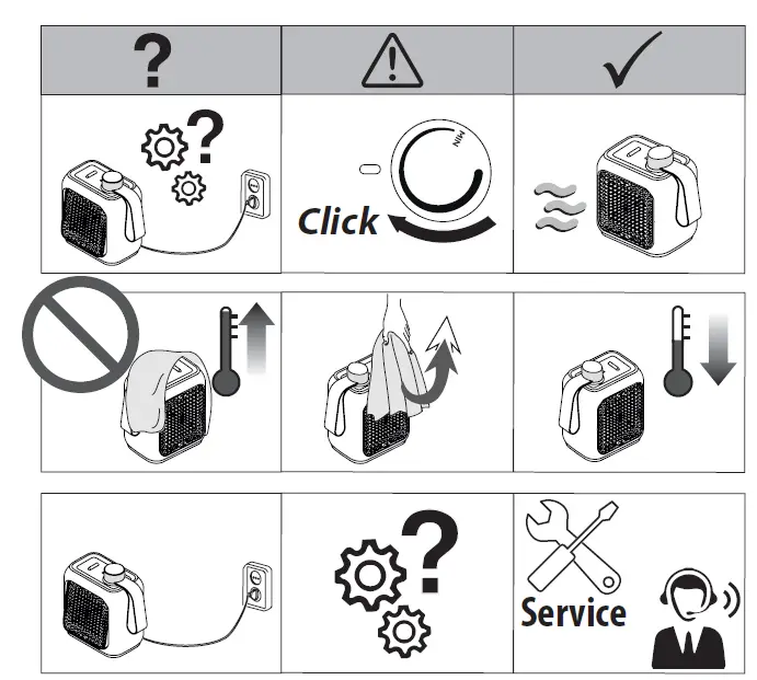DeLonghi HFX10 Series Personal Ceramic Fan Heater fig 6