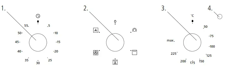 caple C2231 Classic Single Oven - CONTROL PANEL