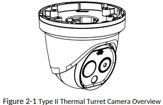 HIKVISION DS 2TD1217 3 Thermal and Optical Network Turret Camera - Appearance Description 2