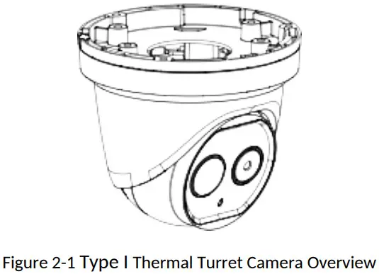 HIKVISION DS 2TD1217 3 Thermal and Optical Network Turret Camera - Appearance Description