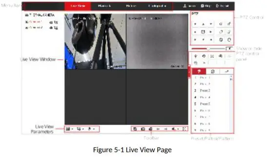 HIKVISION DS 2TD1217 3 Thermal and Optical Network Turret Camera - Live View Page