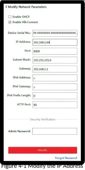 HIKVISION DS 2TD1217 3 Thermal and Optical Network Turret Camera - Modify the IP Address