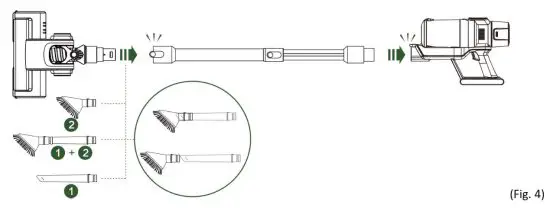 SAUBER UVC-123263.5 Handy Vacuum Cleaner - CHARGNG