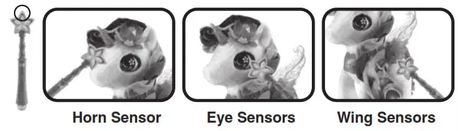 vtech 198659 Myla Blush and Bloom Unicorn- Wing Sensors