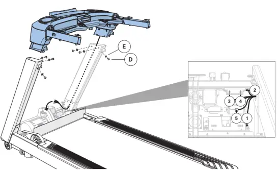 MATRIX T ES TOUCHXL Endurance Treadmill with Touch XL Console - assembly3