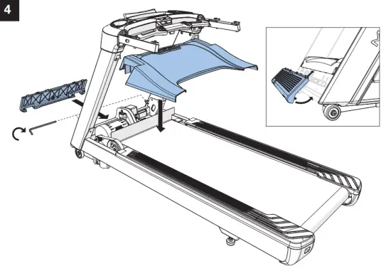 MATRIX T ES TOUCHXL Endurance Treadmill with Touch XL Console - assembly5