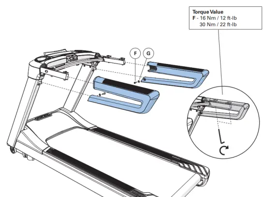 MATRIX T ES TOUCHXL Endurance Treadmill with Touch XL Console - assembly6