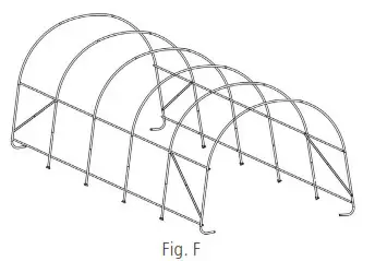 HAMRON 619467 Garage Tent - Assembling the stay 3
