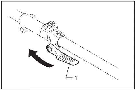 makita XUX02 Cordless Multi Function Power Head - Mounting the attachment pipe 3