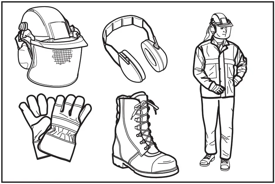 makita XUX02 Cordless Multi Function Power Head - Personal protective equipment