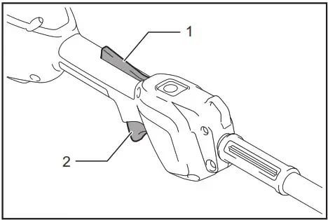 makita XUX02 Cordless Multi Function Power Head - Switch action
